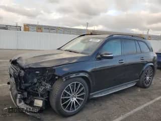 2021 Mercedes-Benz GLS 580 with VIN 4JGFF8GE5MA393403, listed as a Copart auction lot 78269924 with 33,163 mi miles and Salvage title. Bid and sale history available at DreamBid. Image 1.