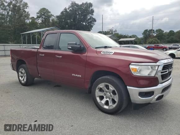 2019 Ram 1500 Big Horn with VIN 1C6RREBT6KN884038, listed as a Copart auction lot 74510464 with 62,721 mi miles and Salvage title. Bid and sale history available at DreamBid. Image 4.
