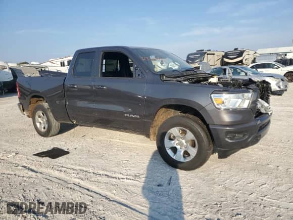 2024 Ram 1500 Big Horn with VIN 1C6RRFBG6RN148011, listed as a Copart auction lot 77116404 with Not provided miles and Salvage title. Bid and sale history available at DreamBid. Image 4.