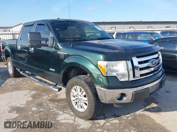 2012 Ford F-150 with VIN 1FTVW1CT5CKE15940, listed as a IAAI auction lot 43520572 with 100,555 mi miles and . Bid and sale history available at DreamBid. Image 1.