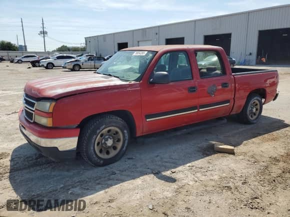2007 Chevrolet Silverado 1500 LS with VIN 2GCEC13V771134822, listed as a Copart auction lot 70054395 with 81,190 mi miles and Clean title. Bid and sale history available at DreamBid. Image 1.