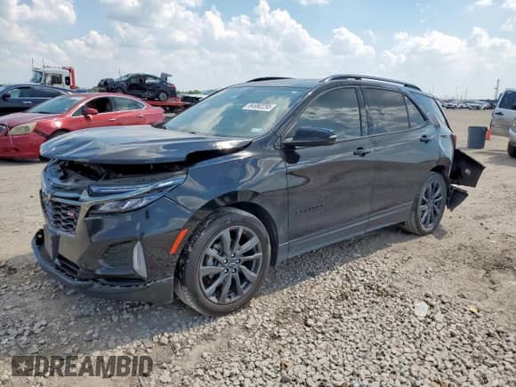 2022 Chevrolet Equinox RS with VIN 2GNAXMEV9N6153624, listed as a Copart auction lot 84992295 with 49,463 mi miles and Salvage title. Bid and sale history available at DreamBid. Image 1.