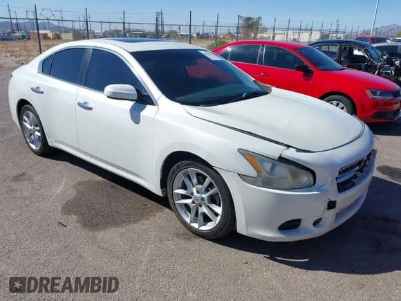2014 Nissan Maxima SV with VIN 1N4AA5AP7EC495707, listed as a IAAI auction lot 41878822 with 197,088 mi miles and . Bid and sale history available at DreamBid. Image 1.