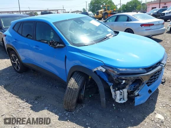 2024 Chevrolet Trax 1RS с VIN KL77LGE23RC178664, выставлен на аукционе IAAI как лот 42574715 с пробегом 15 001 миль миль и . История ставок и продаж доступна на DreamBid. Изображение 1.