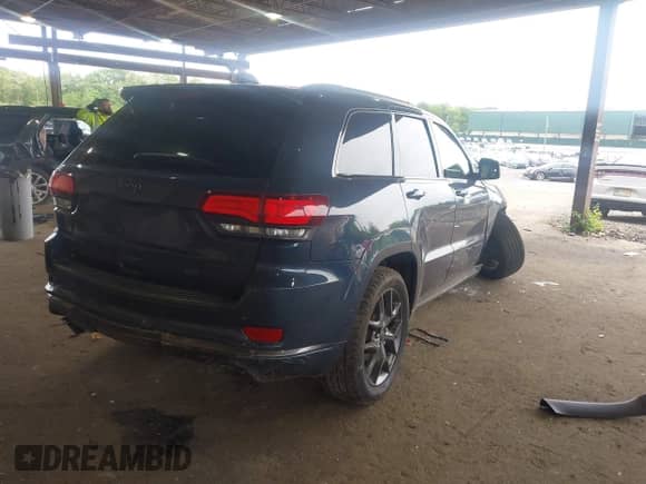 2020 Jeep Grand Cherokee Limited X with VIN 1C4RJFBG0LC143499, listed as a IAAI auction lot 42356730 with 57,931 mi miles and . Bid and sale history available at DreamBid. Image 4.