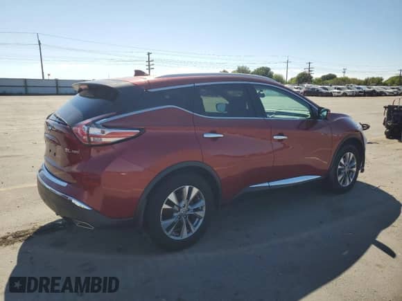 2017 Nissan Murano SL с VIN 5N1AZ2MH4HN175416, выставлен на аукционе Copart как лот 67824555 с пробегом 72 962 миль миль и Списание • Salvage title. История ставок и продаж доступна на DreamBid. Изображение 3.