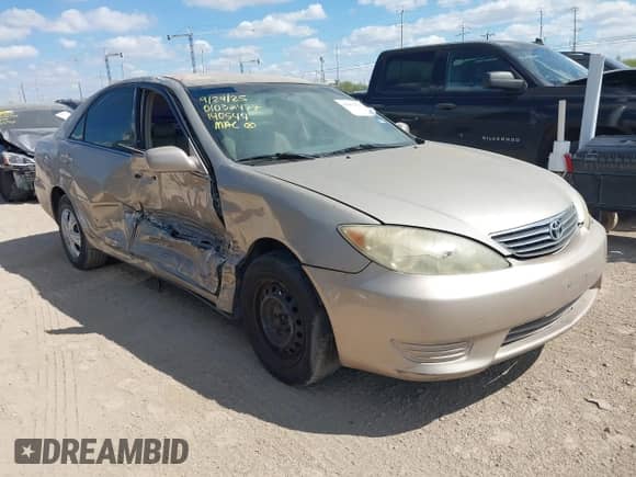 2006 Toyota Camry STD with VIN 4T1BE32K46U140544, listed as a IAAI auction lot 43478995 with 228,658 mi miles and . Bid and sale history available at DreamBid. Image 1.
