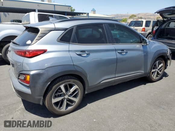 2021 Hyundai Kona Limited с VIN KM8K33A50MU618246, выставлен на аукционе Copart как лот 59060785 с пробегом 48 437 миль миль и Списание • Salvage title. История ставок и продаж доступна на DreamBid. Изображение 3.