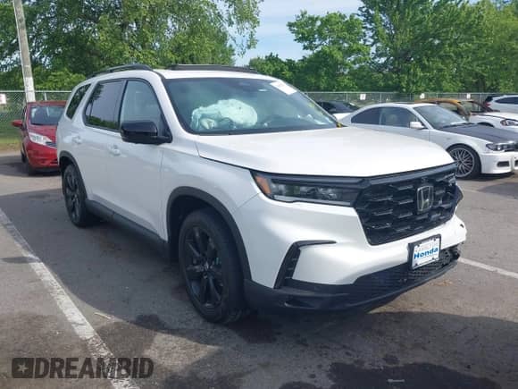 2025 Honda Pilot Black Edition с VIN 5FNYG1H90SB128783, выставлен на аукционе IAAI как лот 42345735 с пробегом 288 миль миль и . История ставок и продаж доступна на DreamBid. Изображение 1.