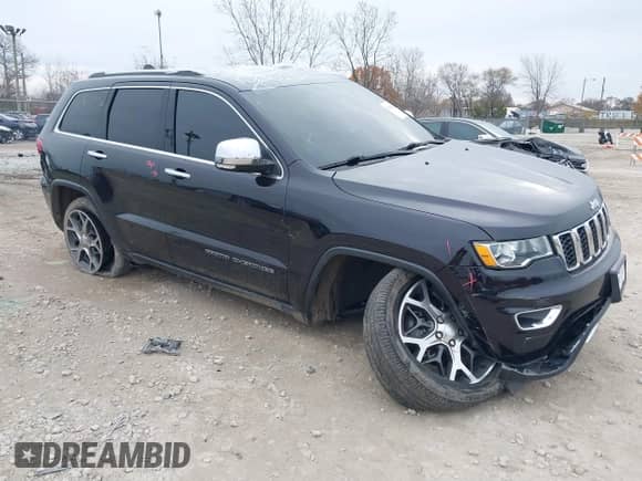 2019 Jeep Grand Cherokee Limited X with VIN 1C4RJFBG3KC637211, listed as a IAAI auction lot 40964270 with 41,611 mi miles and . Bid and sale history available at DreamBid. Image 1.