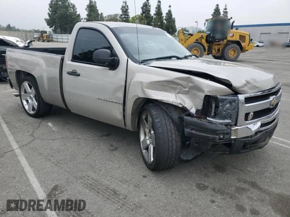 2009 Chevrolet Silverado 1500 Work Truck with VIN 1GCEC14X29Z221991, listed as a Copart auction lot 53161025 with 164,426 mi miles and Salvage title. Bid and sale history available at DreamBid. Image 4.