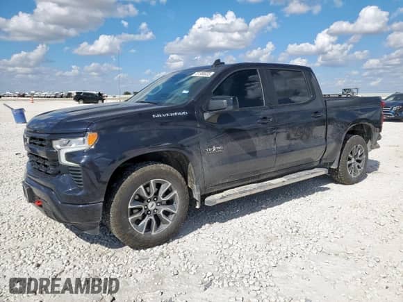 2024 Chevrolet Silverado 1500 RST с VIN 1GCPADED2RZ165491, выставлен на аукционе Copart как лот 81386635 с пробегом 24 513 миль миль и Списание • Salvage title. История ставок и продаж доступна на DreamBid. Изображение 1.