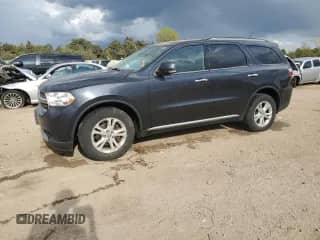 2013 Dodge Durango Crew с VIN 1C4RDJDG4DC698321, выставлен на аукционе Copart как лот 85110985 с пробегом 92 724 миль миль и Списание • Salvage title. История ставок и продаж доступна на DreamBid. Изображение 1.