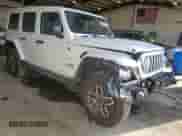 2024 Jeep Wrangler Sahara with VIN 1C4PJXEG0RW332461, listed as a Copart auction lot 68382425 with 6,125 mi miles and Salvage title. Bid and sale history available at DreamBid. Image 4.