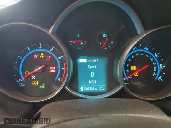 2015 Chevrolet Cruze LT z VIN 1G1PD5SB1F7215958, wystawiony jako Copart lot #50714055 z przebiegiem 98 534 mil mil oraz Szkoda całkowita • Salvage title. Historia ofert i sprzedaży dostępna na DreamBid. Obrazek 9.