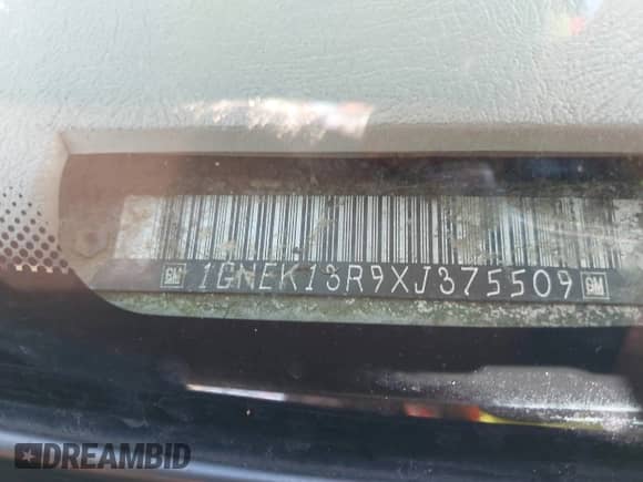 1999 Chevrolet Tahoe z VIN 1GNEK13R9XJ375509, wystawiony jako IAAI lot #43053331 z przebiegiem 197 457 mil mil oraz . Historia ofert i sprzedaży dostępna na DreamBid. Obrazek 18.