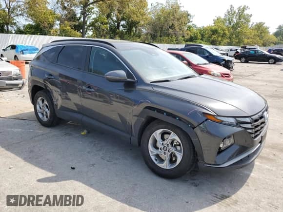 2023 Hyundai Tucson SEL with VIN 5NMJBCAE4PH209102, listed as a Copart auction lot 81286485 with 70,309 mi miles and Salvage title. Bid and sale history available at DreamBid. Image 4.