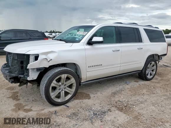 2017 Chevrolet Suburban Premier z VIN 1GNSCJKC6HR374821, wystawiony jako Copart lot #62372565 z przebiegiem 154 090 mil mil oraz Szkoda całkowita • Salvage title. Historia ofert i sprzedaży dostępna na DreamBid. Obrazek 1.