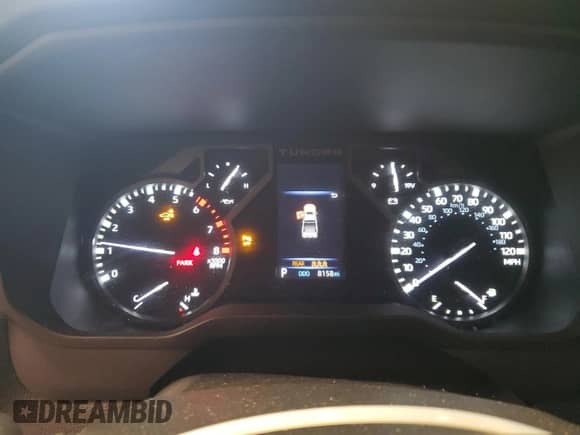 2025 Toyota Tundra SR5 with VIN 5TFWA5DB5SX271839, listed as a Copart auction lot 71018515 with 8,158 mi miles and Salvage title. Bid and sale history available at DreamBid. Image 9.