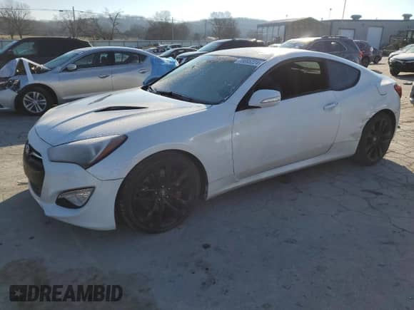 2015 Hyundai Genesis Coupe R-Spec z VIN KMHHU6KJ0FU121737, wystawiony jako Copart lot #86695224 z przebiegiem 130 076 mil mil oraz Szkoda całkowita • Salvage title. Historia ofert i sprzedaży dostępna na DreamBid. Obrazek 1.