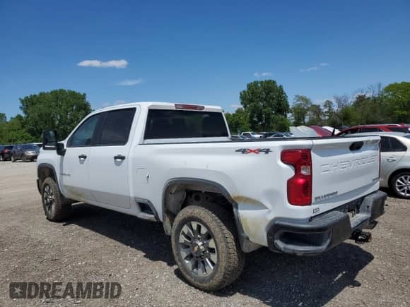 2025 Chevrolet Silverado 2500 with VIN 2GC4KME7XS1117990, listed as a Copart auction lot 57278315 with 12,242 mi miles and Salvage title. Bid and sale history available at DreamBid. Image 2.