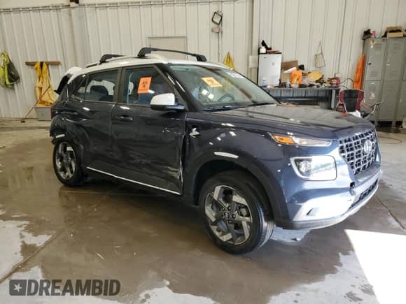 2021 Hyundai Venue Denim with VIN KMHRC8A35MU099706, listed as a Copart auction lot 57156395 with 22,962 mi miles and Clean title. Bid and sale history available at DreamBid. Image 4.