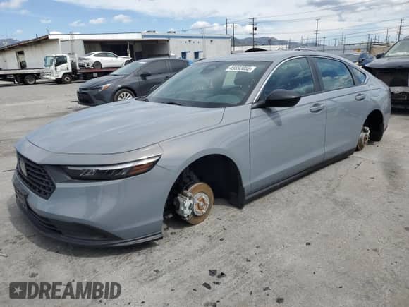 2023 Honda Accord Sport with VIN 1HGCY2F54PA038387, listed as a Copart auction lot 49392055 with 24,061 mi miles and Non repairable. Bid and sale history available at DreamBid. Image 1.