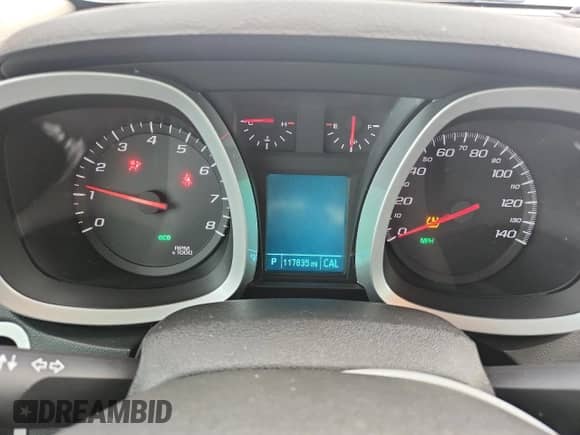 2017 Chevrolet Equinox LS with VIN 2GNALBEK8H1554587, listed as a Copart auction lot 80635255 with 117,835 mi miles and Salvage title. Bid and sale history available at DreamBid. Image 9.