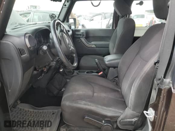 2013 Jeep Wrangler Sport with VIN 1C4AJWAG8DL679343, listed as a Copart auction lot 80122745 with 125,328 mi miles and Salvage title. Bid and sale history available at DreamBid. Image 7.