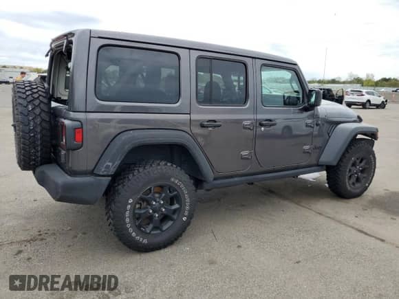 2022 Jeep Wrangler Unlimited Willys с VIN 1C4HJXDM6NW135462, выставлен на аукционе Copart как лот 53467564 с пробегом 22 028 миль миль и На запчасти • Non repairable. История ставок и продаж доступна на DreamBid. Изображение 3.