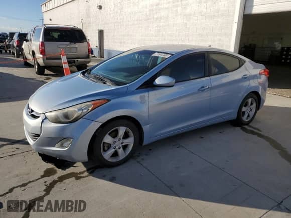2013 Hyundai Elantra GLS with VIN KMHDH4AE2DU529648, listed as a Copart auction lot 86259915 with 127,397 mi miles and Clean title. Bid and sale history available at DreamBid. Image 1.