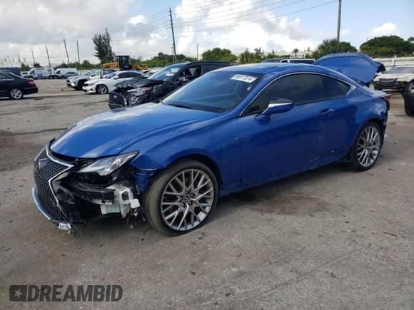 2022 Lexus RC 350 with VIN JTHDZ5BC2N5025759, listed as a Copart auction lot 66917074 with 25,231 mi miles and Non repairable. Bid and sale history available at DreamBid. Image 1.