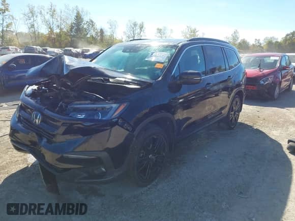 2022 Honda Pilot Special Edition with VIN 5FNYF6H28NB057646, listed as a IAAI auction lot 43356301 with 46,911 mi miles and . Bid and sale history available at DreamBid. Image 2.