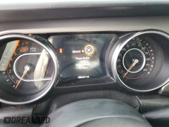 2019 Jeep Wrangler Sport S with VIN 1C4GJXAN7KW520422, listed as a Copart auction lot 76028424 with 48,664 mi miles and Salvage title. Bid and sale history available at DreamBid. Image 9.