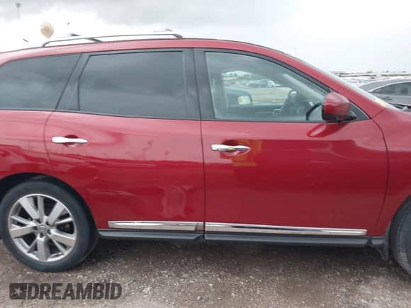 2014 Nissan Pathfinder SV with VIN 5N1AR2MN2EC615825, listed as a IAAI auction lot 41920321 with 167,506 mi miles and . Bid and sale history available at DreamBid. Image 14.