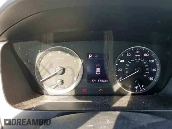 2015 Hyundai Sonata SE z VIN 5NPE24AF2FH144302, wystawiony jako Copart lot #81985855 z przebiegiem 215 222 mil mil oraz Czysty tytuł • Clean title. Historia ofert i sprzedaży dostępna na DreamBid. Obrazek 9.