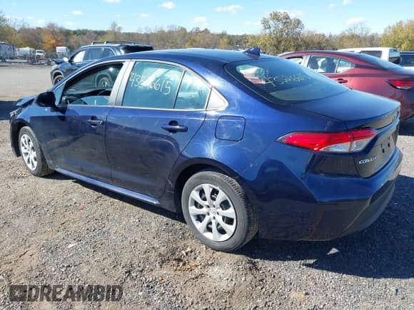 2024 Toyota Corolla LE with VIN 5YFB4MDEXRP194131, listed as a IAAI auction lot 43526615 with 38,096 mi miles and . Bid and sale history available at DreamBid. Image 3.