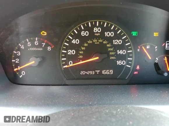 2005 Honda Accord LX with VIN 1HGCM55405A165026, listed as a Copart auction lot 70010165 with 204,293 mi miles and Clean title. Bid and sale history available at DreamBid. Image 9.