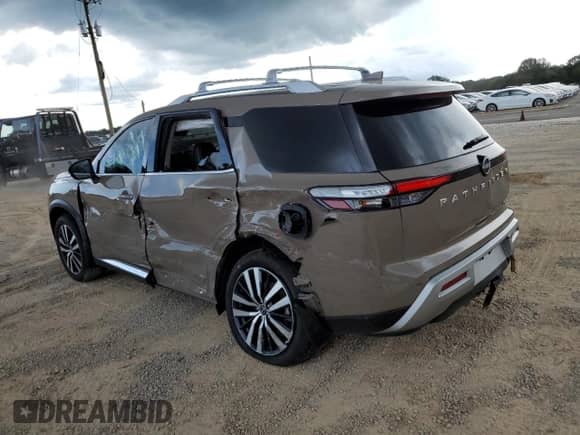 2025 Nissan Pathfinder Platinum with VIN 5N1DR3DJ4SC226521, listed as a Copart auction lot 68948795 with 8,365 mi miles and Salvage title. Bid and sale history available at DreamBid. Image 2.