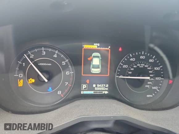 2019 Subaru Impreza Premium with VIN 4S3GTAD69K3706847, listed as a Copart auction lot 84438235 with 59,950 mi miles and Salvage title. Bid and sale history available at DreamBid. Image 9.