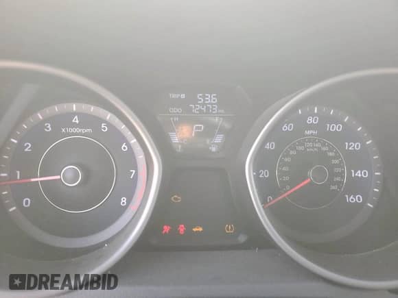 2013 Hyundai Elantra SE with VIN KMHDH6AE3DU007882, listed as a Copart auction lot 68841815 with 72,473 mi miles and Clean title. Bid and sale history available at DreamBid. Image 9.