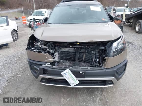 2023 Nissan Pathfinder Rock Creek with VIN 5N1DR3BD9PC254223, listed as a IAAI auction lot 41738783 with 21,231 mi miles and . Bid and sale history available at DreamBid. Image 6.