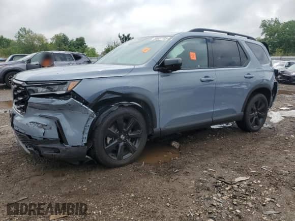 2025 Honda Pilot Black Edition с VIN 5FNYG1H97SB048736, выставлен на аукционе Copart как лот 58837705 с пробегом Не указан миль и Списание • Salvage title. История ставок и продаж доступна на DreamBid. Изображение 1.