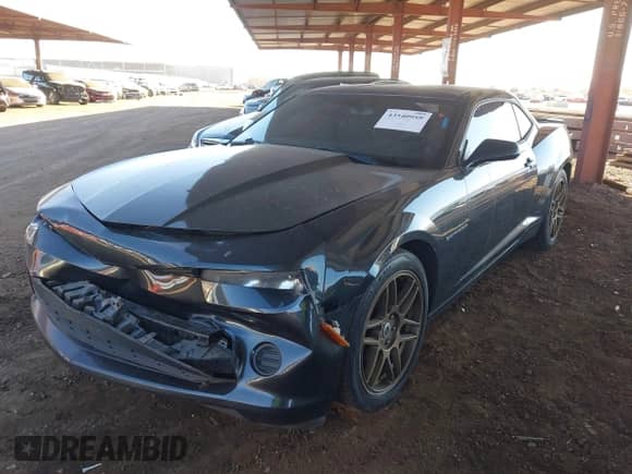 2014 Chevrolet Camaro LS with VIN 2G1FA1E38E9323508, listed as a IAAI auction lot 43540959 with 156,818 mi miles and . Bid and sale history available at DreamBid. Image 2.