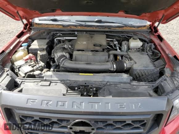 2022 Nissan Frontier S with VIN 1N6ED1EK5NN638097, listed as a Copart auction lot 80586185 with 58,534 mi miles and Salvage title. Bid and sale history available at DreamBid. Image 11.