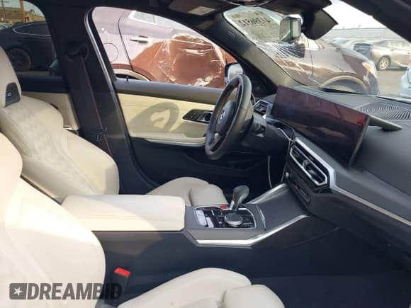 2024 BMW M3 Competition xDrive with VIN WBS43AY0XRFS26150, listed as a IAAI auction lot 41396512 with 12,984 mi miles and . Bid and sale history available at DreamBid. Image 5.