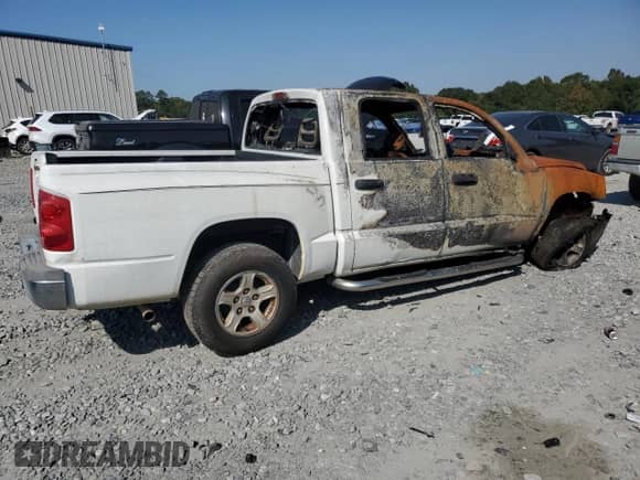 2005 Dodge Dakota SLT with VIN 1D7HE48K55S209141, listed as a Copart auction lot 75985524 with Not provided miles and Non repairable. Bid and sale history available at DreamBid. Image 3.