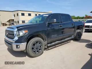 2021 Toyota Tundra SR5 with VIN 5TFEY5F12MX275877, listed as a Copart auction lot 63840345 with 53,248 mi miles and Salvage title. Bid and sale history available at DreamBid. Image 1.