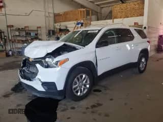 2021 Chevrolet Traverse LS with VIN 1GNEVFKW0MJ182544, listed as a Copart auction lot 64689855 with 98,148 mi miles and Salvage title. Bid and sale history available at DreamBid. Image 1.