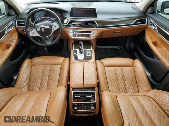 2021 BMW 7 Series 750i xDrive with VIN WBA7U2C03MCG03880, listed as a Copart auction lot 54887745 with 22,361 mi miles and Salvage title. Bid and sale history available at DreamBid. Image 8.